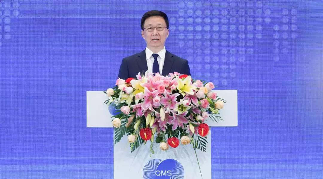 中共中央政治局常委、國務(wù)院副總理韓正發(fā)言